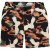 JP1880 Bermuda Shorts Floral All-over Print Black - Rövidnadrág - Nagyméretű Rövidnadrág W40-W60