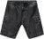 JP1880 Leather Shorts Cargo Pockets Lamb Nappa Leather Black - Rövidnadrág - Nagyméretű Rövidnadrág W40-W60