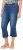 Ulla Popken Cropped Flared Eyelet Jeans Denim Blue - Női Farmer & Nadrágok Nagy Méretekben – Plus Size - 