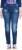 Ulla Popken Lightly Distressed Stretch Fit Jeans Blue Denim - Női Farmer & Nadrágok Nagy Méretekben – Plus Size - 