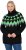 Ulla Popken Neon Alpine Pattern Long Sleeve Turtleneck Sweater Apple Green - Bluzy & bluzy z kapturem - 