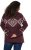 Ulla Popken Aztec Pattern Turtleneck Sweater Plum - Bluzy & bluzy z kapturem - 