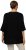 Ulla Popken Oversized 3/4 Sleeve V-Neck Sweater Black - Bluzy & bluzy z kapturem - 