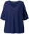 Ulla Popken Oversized 3/4 Sleeve V-Neck Sweater Navy - Bluzy & bluzy z kapturem - 
