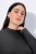 Ulla Popken Long Sleeves Mock Turtleneck Sweater Charcoal Grey Melange - Bluzy & bluzy z kapturem - Kényelmes pulóverek és kapucnisok