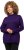 Ulla Popken Long Sleeves Mock Turtleneck Sweater Deep Violet - Bluzy & bluzy z kapturem - 
