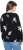 Ulla Popken Eco Cotton Leaf Pattern Long Sleeve Sweater Black - Bluzy & bluzy z kapturem - 