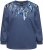 Ulla Popken Sequined Neck Long Sleeve Sweatshirt Ink Blue - Bluzy & bluzy z kapturem - 