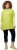 Ulla Popken Oversized Knit Sweater Vest Lime Green - Bluzy & bluzy z kapturem - 