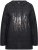 Ulla Popken Sequined Knit Long Sleeve Hoodie Black - Bluzy & bluzy z kapturem - 