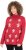 Ulla Popken Gingerbread Men Sweater Salsa Red - Bluzy & bluzy z kapturem - 