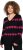 Ulla Popken Heart Print Long Sleeve V-Neck Sweater Black - Bluzy & bluzy z kapturem - 