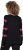 Ulla Popken Heart Print Long Sleeve V-Neck Sweater Black - Bluzy & bluzy z kapturem - 