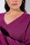Ulla Popken Soft Fine Knit Pullover V-Neck Sweatshirt Dark Lilac - Bluzy & bluzy z kapturem - Kényelmes pulóverek és kapucnisok