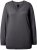 Ulla Popken Casual V-Neck Long Sleeve Sweater Charcoal Grey Melange - Bluzy & bluzy z kapturem - 