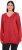 Ulla Popken Casual V-Neck Long Sleeve Sweater Salsa - Bluzy & bluzy z kapturem - 