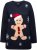 Ulla Popken Gingerbread Man Christmas Sweater Navy - Bluzy & bluzy z kapturem - 