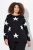 Ulla Popken Glitter Stars Soft Knit Sweater Black - Bluzy & bluzy z kapturem - Kényelmes pulóverek és kapucnisok
