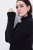 Ulla Popken Turtleneck Sweater with Ribbed Inserts Black - Bluzy & bluzy z kapturem - Kényelmes pulóverek és kapucnisok