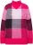 Ulla Popken Grand Check Long Sleeve Sweater Red Pink - Bluzy & bluzy z kapturem - 