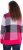 Ulla Popken Grand Check Long Sleeve Sweater Red Pink - Bluzy & bluzy z kapturem - 