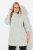 Ulla Popken Space Yarn Oversized Turtleneck Sweater Light Grey Melange - Bluzy & bluzy z kapturem - Kényelmes pulóverek és kapucnisok