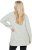 Ulla Popken Space Yarn Oversized Turtleneck Sweater Light Grey Melange - Bluzy & bluzy z kapturem - 