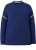 Ulla Popken Contrast Trim Long Sleeve Sweater Dark Blue - Bluzy & bluzy z kapturem - 