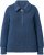 Ulla Popken Two-Tone Mixed Knit Troyer Collar Sweater Navy - Bluzy & bluzy z kapturem - 