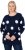 Ulla Popken Fluffy Polka Dot Sweater Ink Blue - Bluzy & bluzy z kapturem - 