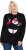 Ulla Popken Whimsical Holiday Sweater Black - Bluzy & bluzy z kapturem - 