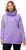 Ulla Popken Drawstring Collar Long Sleeve Sweatshirt Pale Lilac - Bluzy & bluzy z kapturem - 