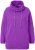 Ulla Popken Drawstring Collar Long Sleeve Sweatshirt Purple - Bluzy & bluzy z kapturem - 