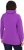 Ulla Popken Drawstring Collar Long Sleeve Sweatshirt Purple - Bluzy & bluzy z kapturem - 