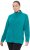 Ulla Popken Modular Fleece Zip Front Jacket Emerald - Bluzy & bluzy z kapturem - 