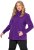 Ulla Popken Modular Fleece Zip Front Jacket Dark Plum - Bluzy & bluzy z kapturem - 