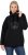 Ulla Popken Rhinestone Snowflake Turtleneck Sweatshirt Black - Bluzy & bluzy z kapturem - 