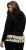 Ulla Popken Ruffle Hem A-line Fit Hooded Sweatshirt Black - Bluzy & bluzy z kapturem - 
