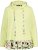 Ulla Popken Ruffle Hem A-line Fit Hooded Sweatshirt Lime Green - Bluzy & bluzy z kapturem - 