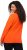 Ulla Popken Collared Long Sleeve Sweatshirt Tangerine - Bluzy & bluzy z kapturem - 