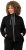 Ulla Popken Contrast Color Zip Up Sweatshirt Black - Bluzy & bluzy z kapturem - 