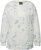 Ulla Popken Tie-Dyed Long Sleeve Sweatshirt Snow White - Bluzy & bluzy z kapturem - 