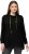 Ulla Popken GLOW Lettered Collared Sweatshirt Black - Bluzy & bluzy z kapturem - 