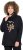 Ulla Popken Sparkling Candy Cane Graphic Sweatshirt Black - Bluzy & bluzy z kapturem - 