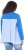 Ulla Popken Pinstripe Gore Long Sleeve Sweatshirt Peacock Blue - Bluzy & bluzy z kapturem - 