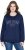 Ulla Popken NYC Embroidered Long Sleeve Sweatshirt Ink Blue - Bluzy & bluzy z kapturem - 