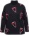 Ulla Popken Candy Cane Graphic Sweatshirt Black - Bluzy & bluzy z kapturem - 