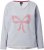 Ulla Popken Bow City Lettering Sweatshirt Light Grey Melange - Bluzy & bluzy z kapturem - 
