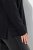 Ulla Popken Chain Fringe Smooth Fleece Sweatshirt Black - Bluzy & bluzy z kapturem - Kényelmes pulóverek és kapucnisok
