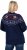 Ulla Popken Norwegian Style Christmas Sweater Blue - Bluzy & bluzy z kapturem - 